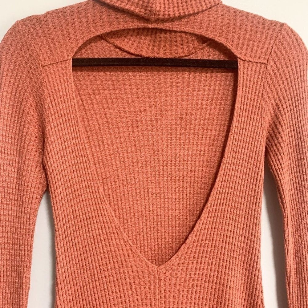 Lulus Never Say Goodbye Terra Cotta Backless Swing Dress Size M - Picture 9 of 11